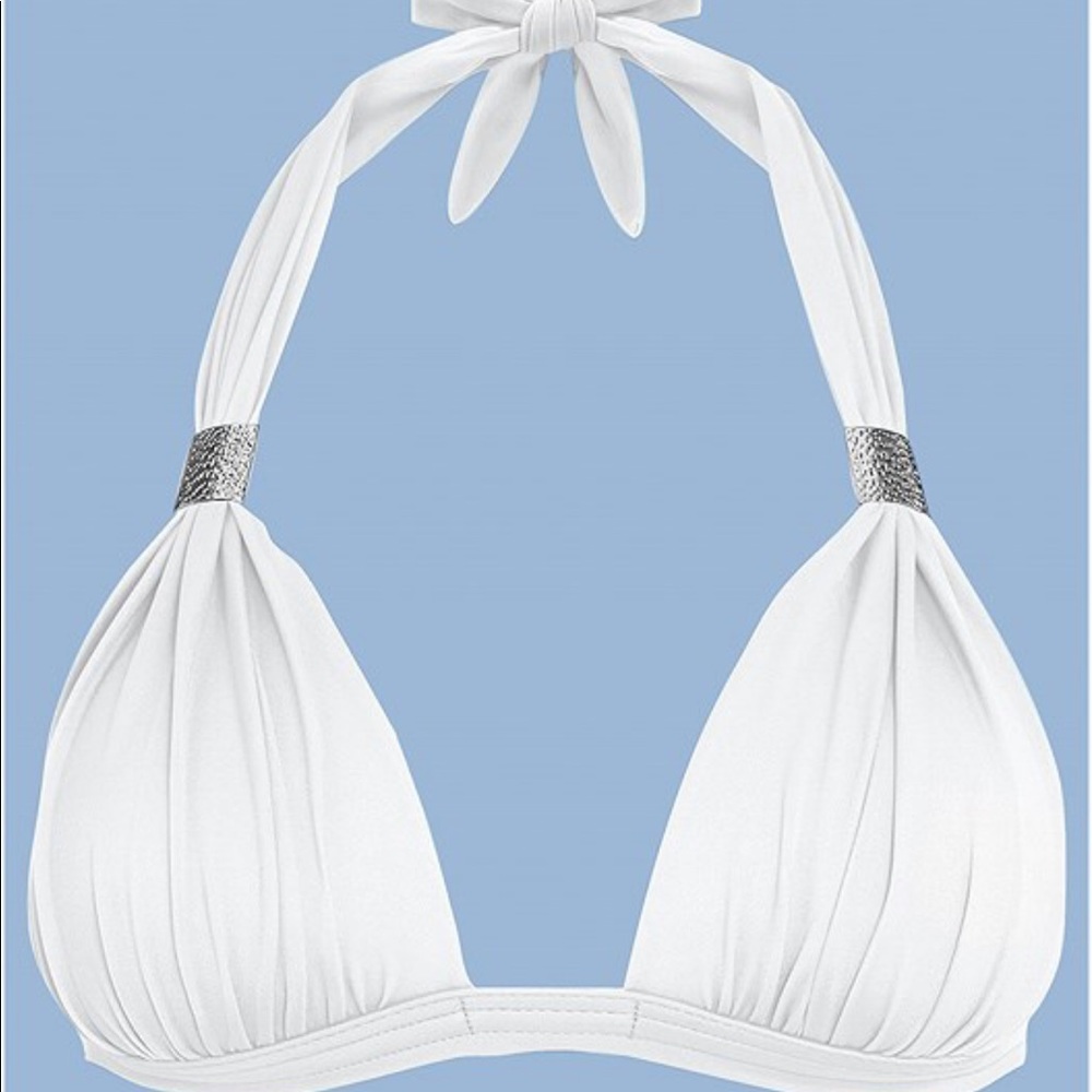 White bikini top